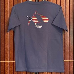 FISH HIPPIE BLUE COASTAL CLASSIC PATRIOTIC T-SHIRT